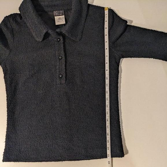 CHANEL Uniform Classic Bouclé Button-front Collared 3/4 Sleeve Top | Black - Picture 10 of 14